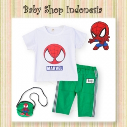 large setelan spider hijau